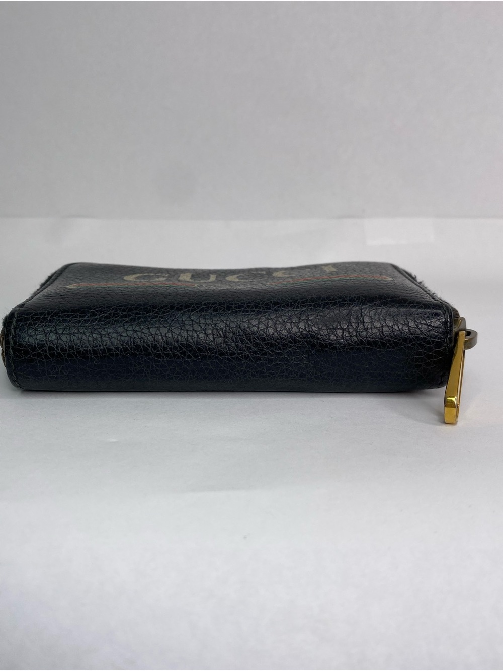 Gucci Black Leather Logo Zip Purse - Picture 10 of 10